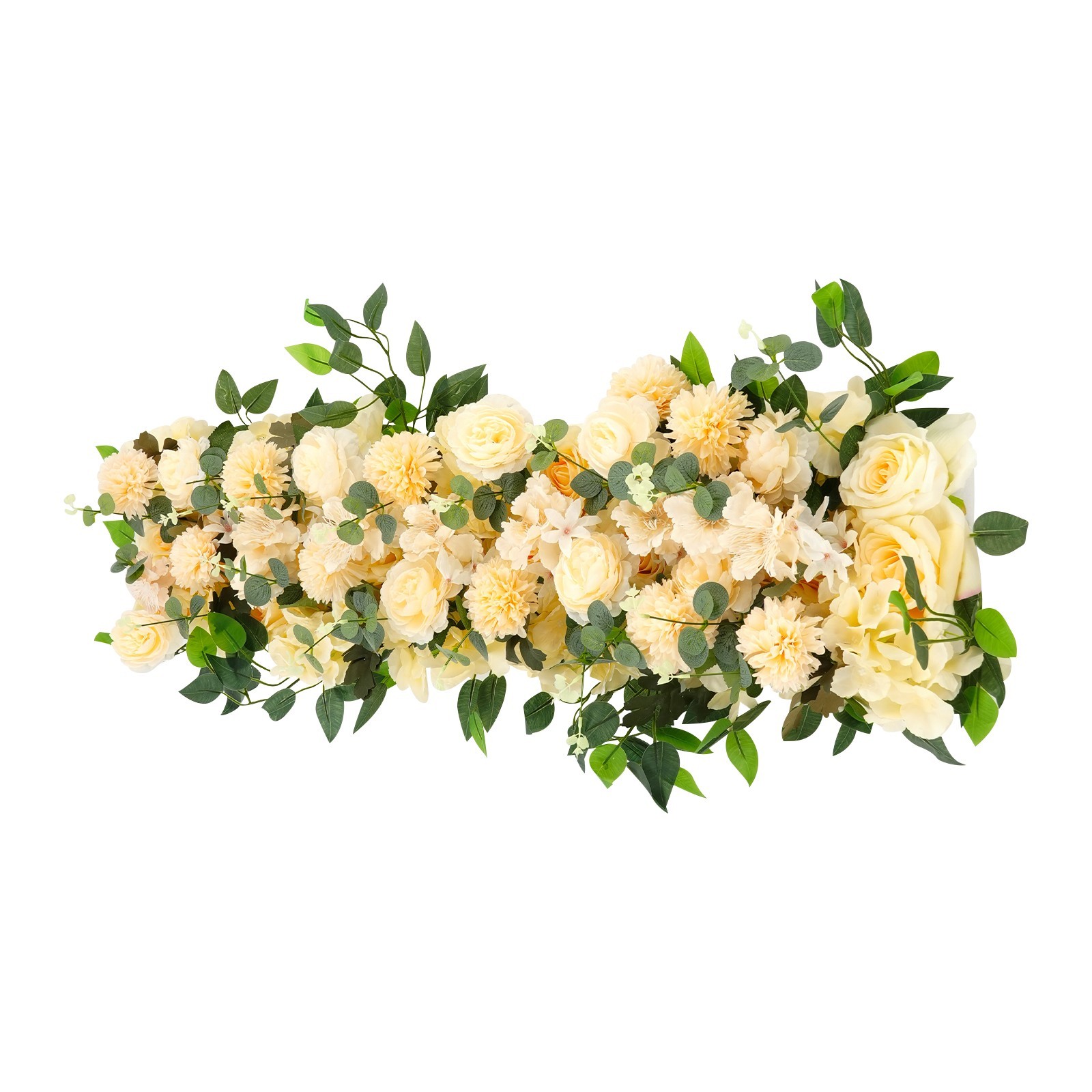 Artificial Flowers Row Elegant Silk Garland for Wedding Arch & Party Decor