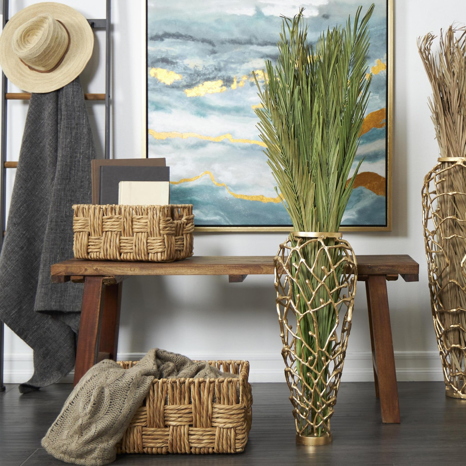 Dried Plant Palm Leaf Home Decor Natural Foliage Natural Dried Foliage with F…