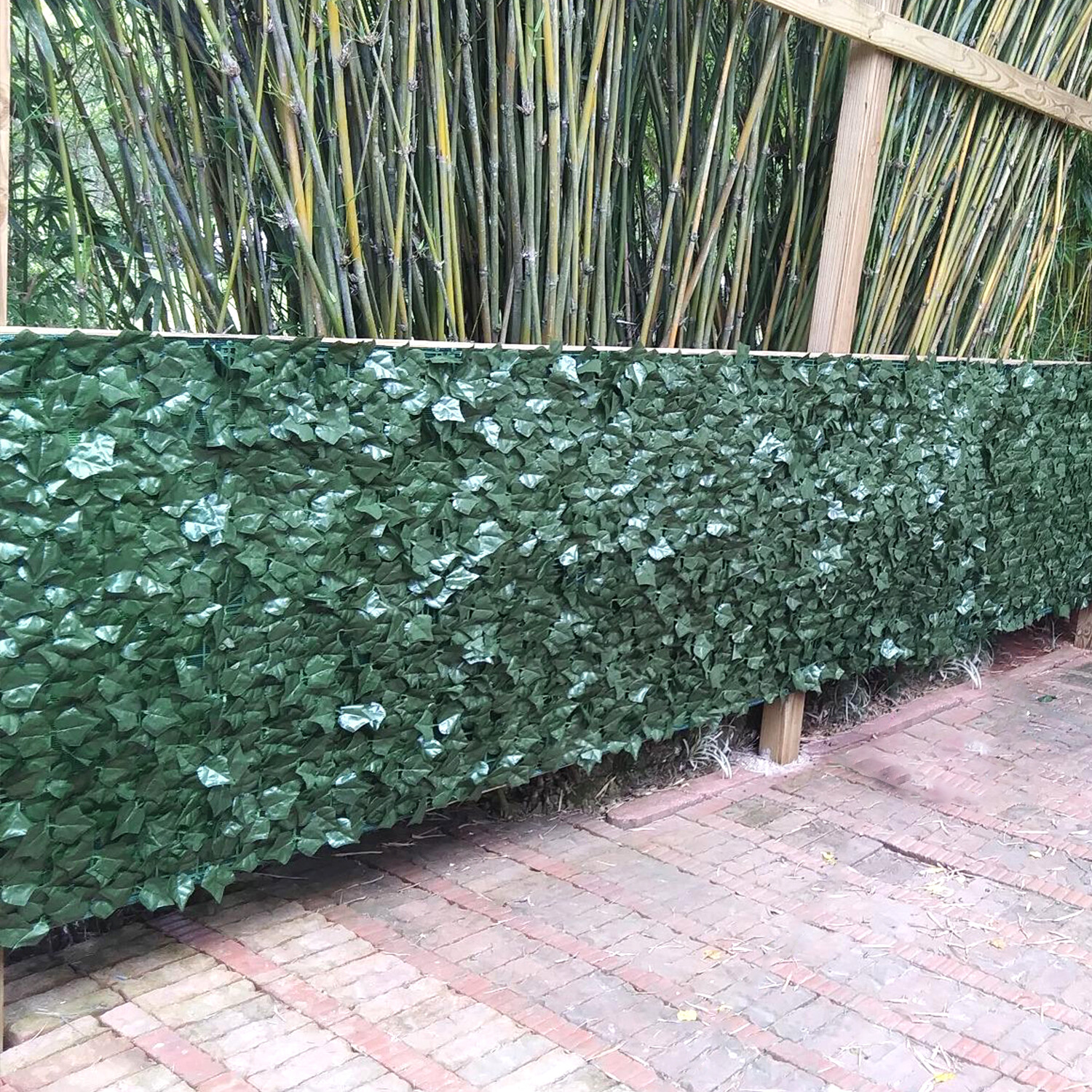 4ft 6ft Artificial Hedge Faux Ivy Leaves Privacy Fence Screen Panel Wall Decor