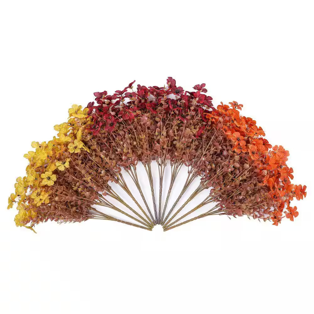 5 In. H Multi-Color Artificial Ivy Flowers UV Resistant Faux Outdoor Plants for