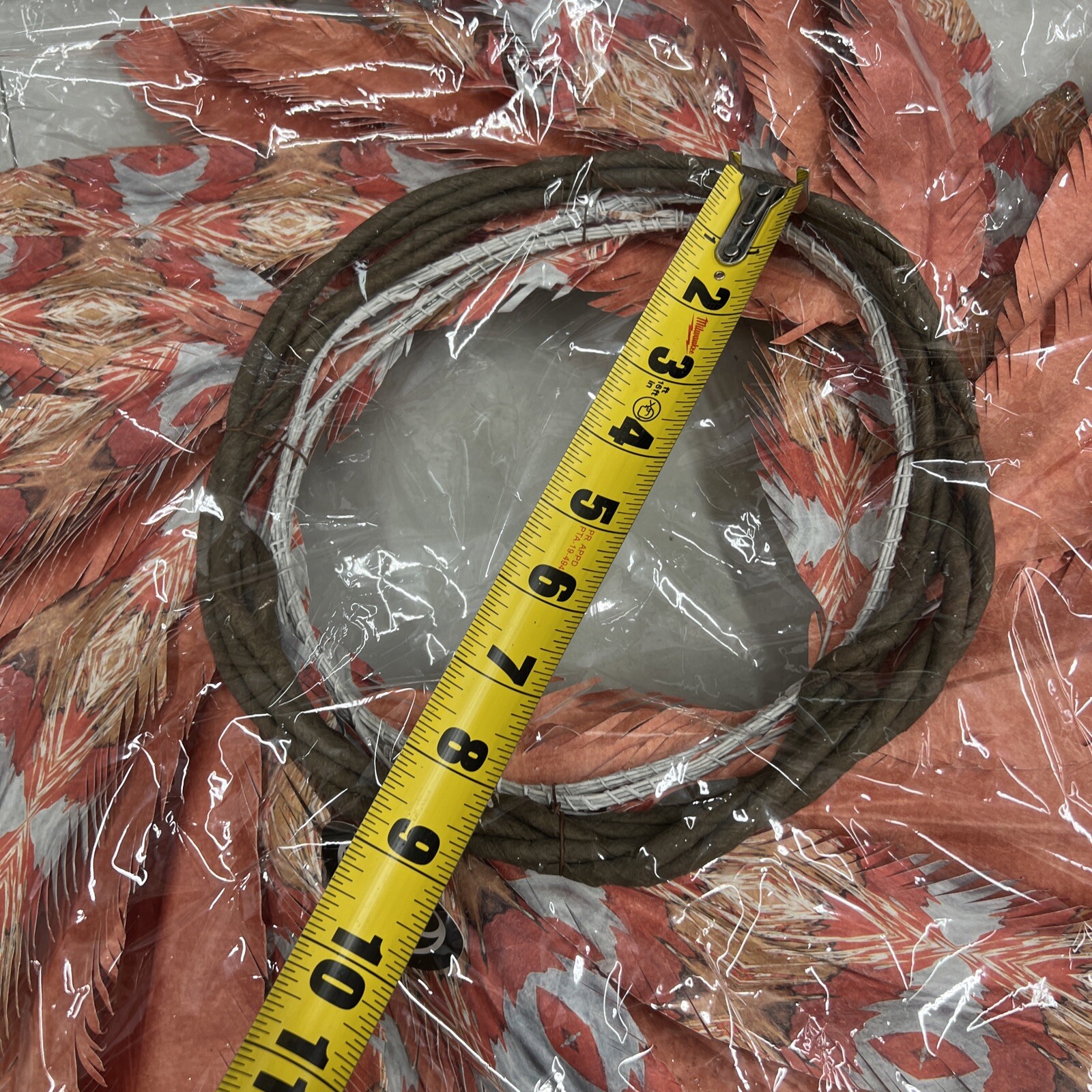 Lot Of 10 Dept 56 Coast Pacific Gold Watercolor Faux Feather Wreath Orange 24”
