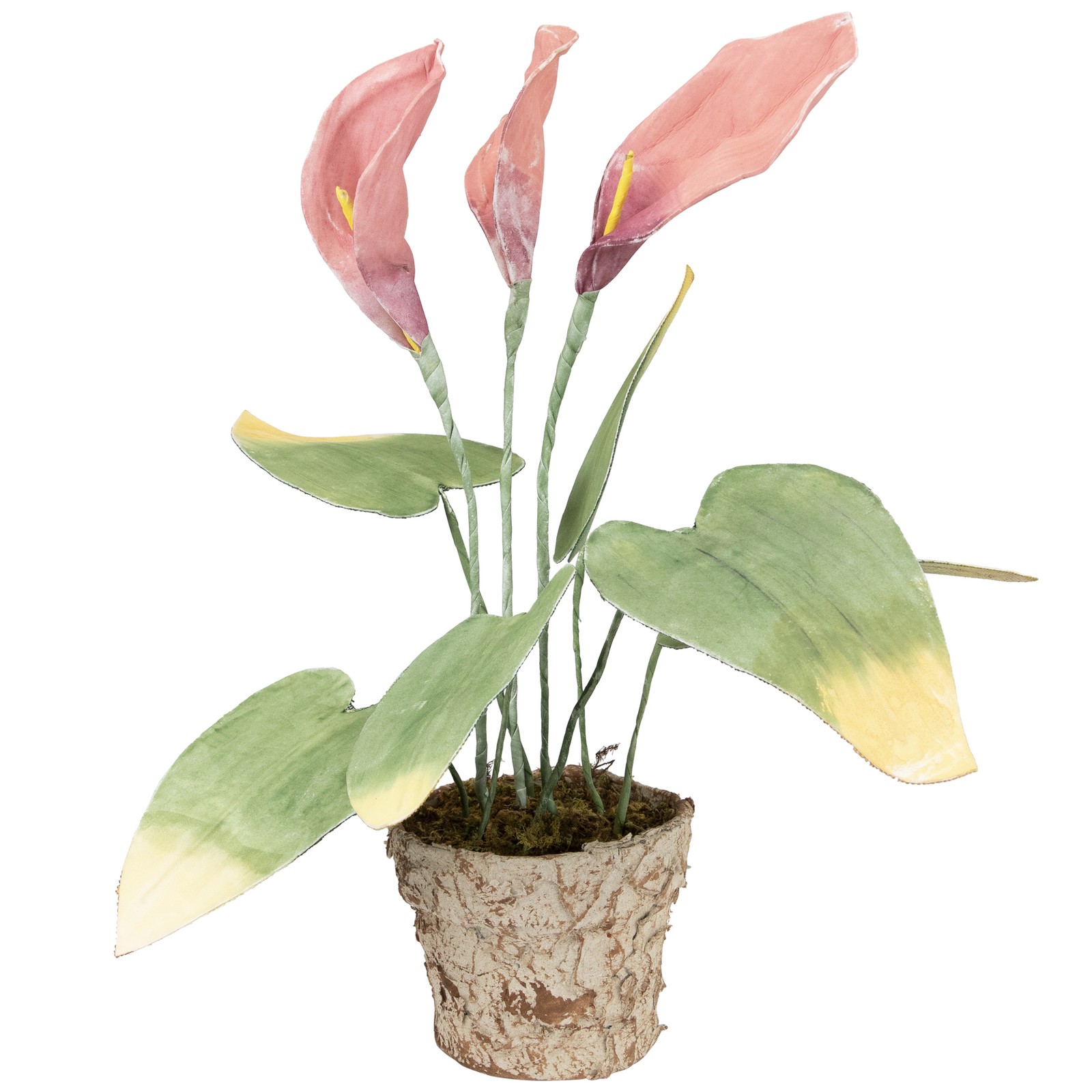 Northlight 19″ Pink and Green Artificial Decorative Calla Lily Plant