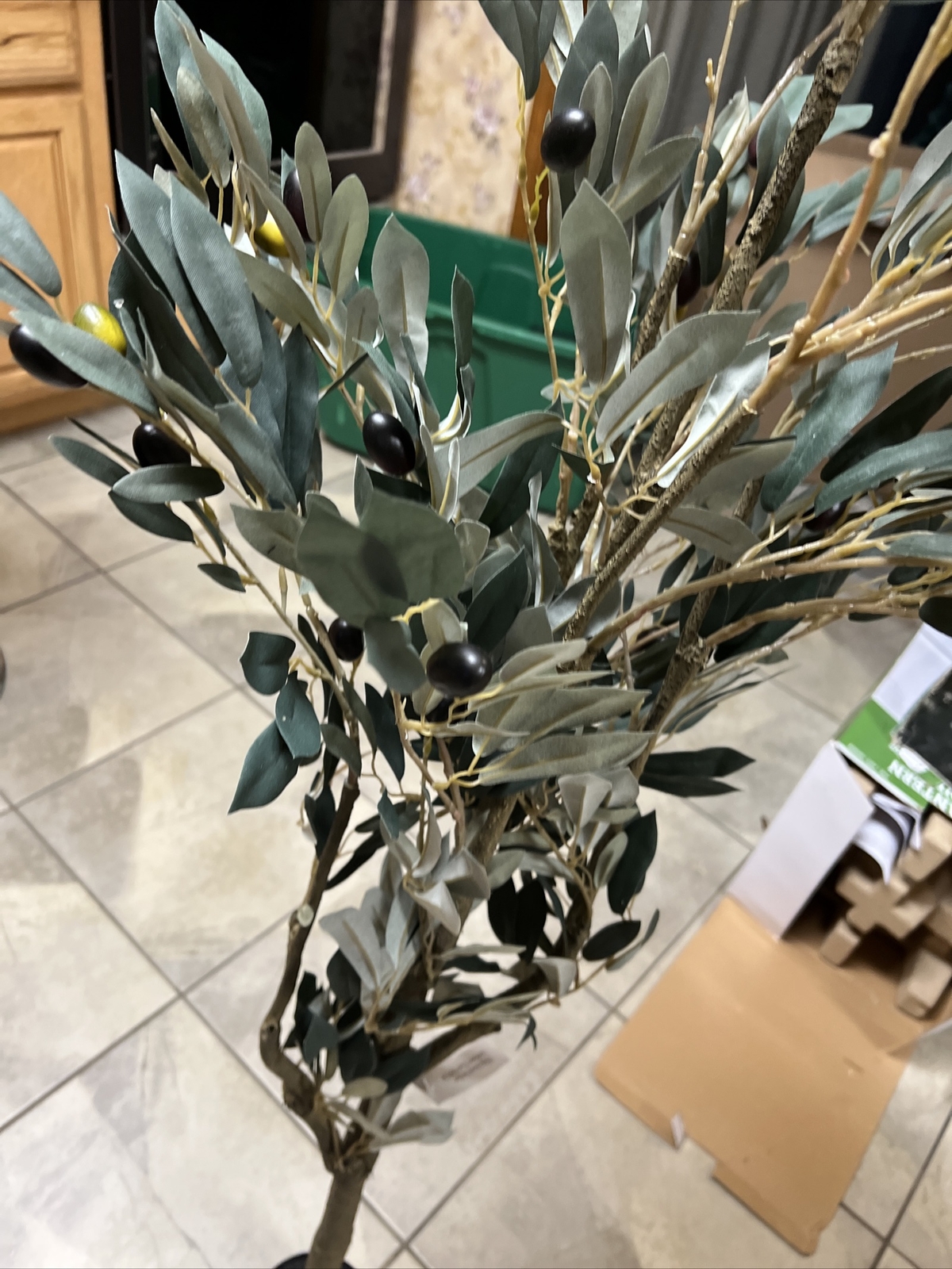 Olive Topiary Artificial Tree 5’ Home Garden Decor Valerie Parr Hill New
