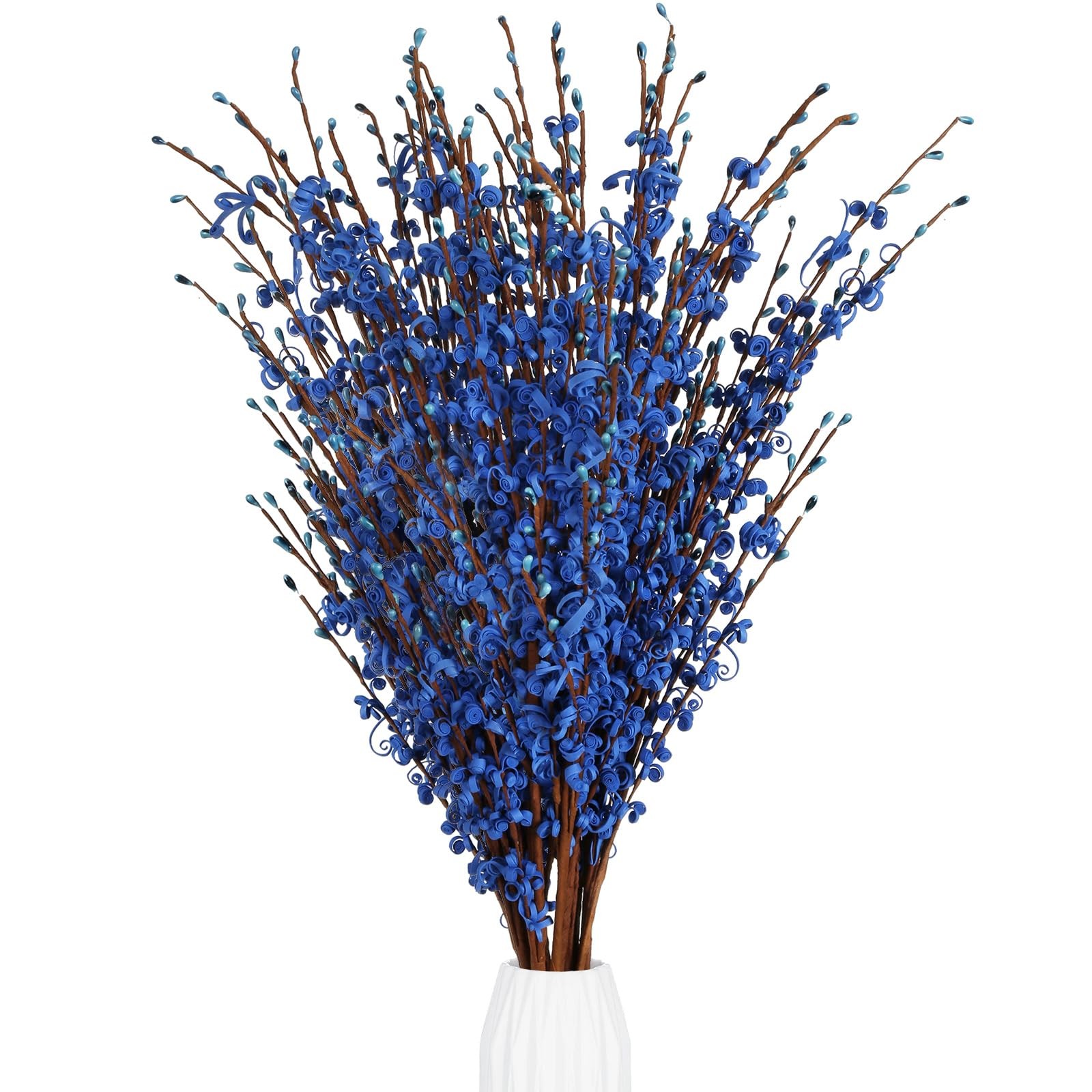 15PCS Blue Flowers 29.5″ Jasmine Flowers Long Stem Artificial Flowers for Tal…