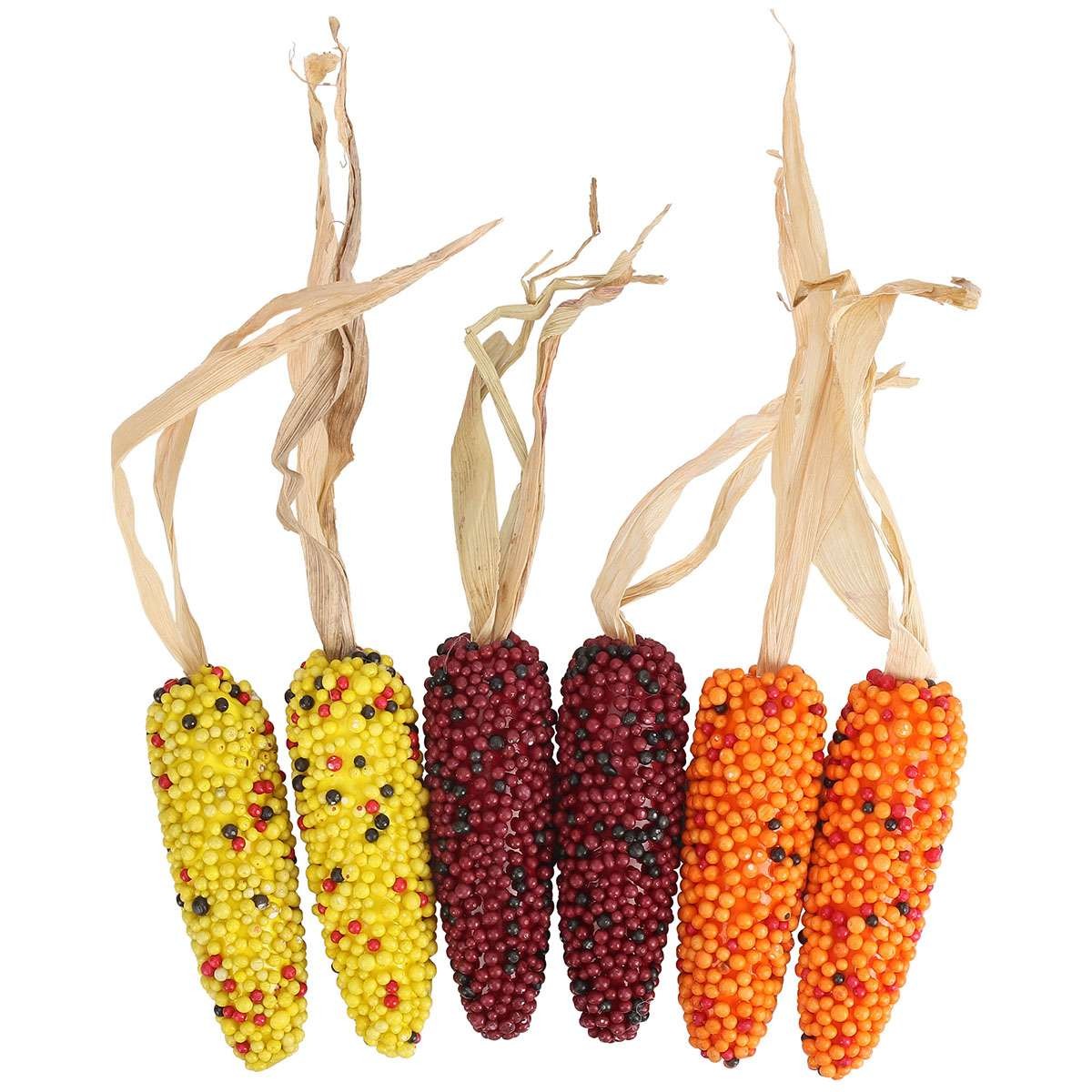 1/3/6/9PCS Artificial Ornamental Corn Decoration Thanksgiving Fall Home Decor