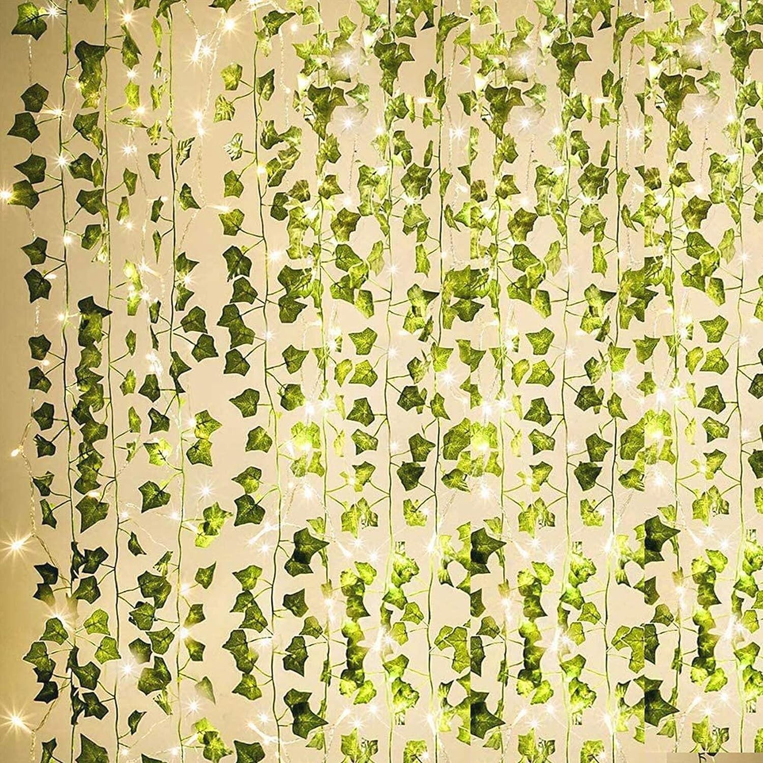 84 Ft 12 Strands Artificial Ivy Garland Leaf Vines Plants Greenery Hanging Fa…