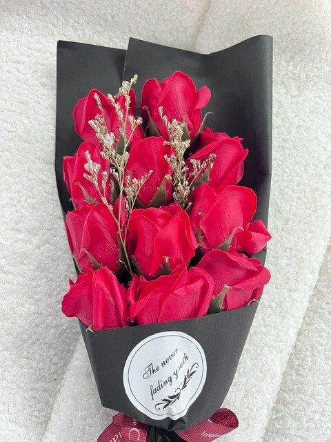 Soap Rose Flower Gift Box, Preserved Flowers, Artificial Flower Bouquet