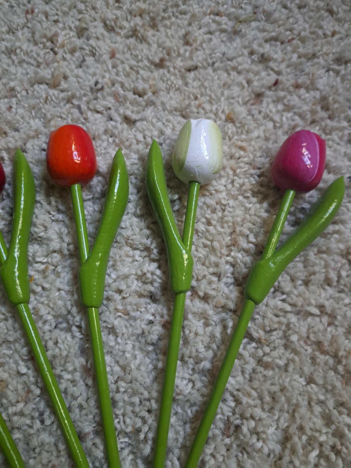 9 Wooden tulips flower Wood tulip Gift Mother Wedding Handmade Holland Easter