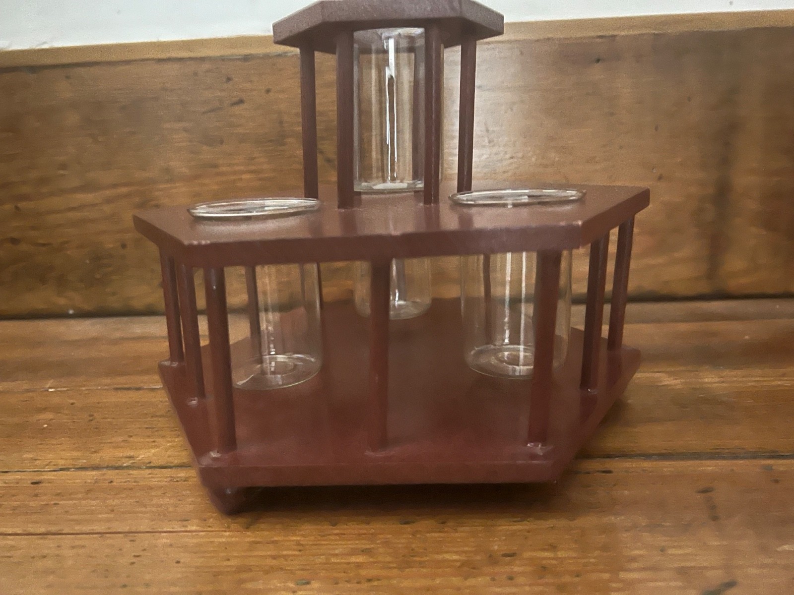 Two’s Company Colonnade Antique Reproduction Floral Arranger /Glass Containers