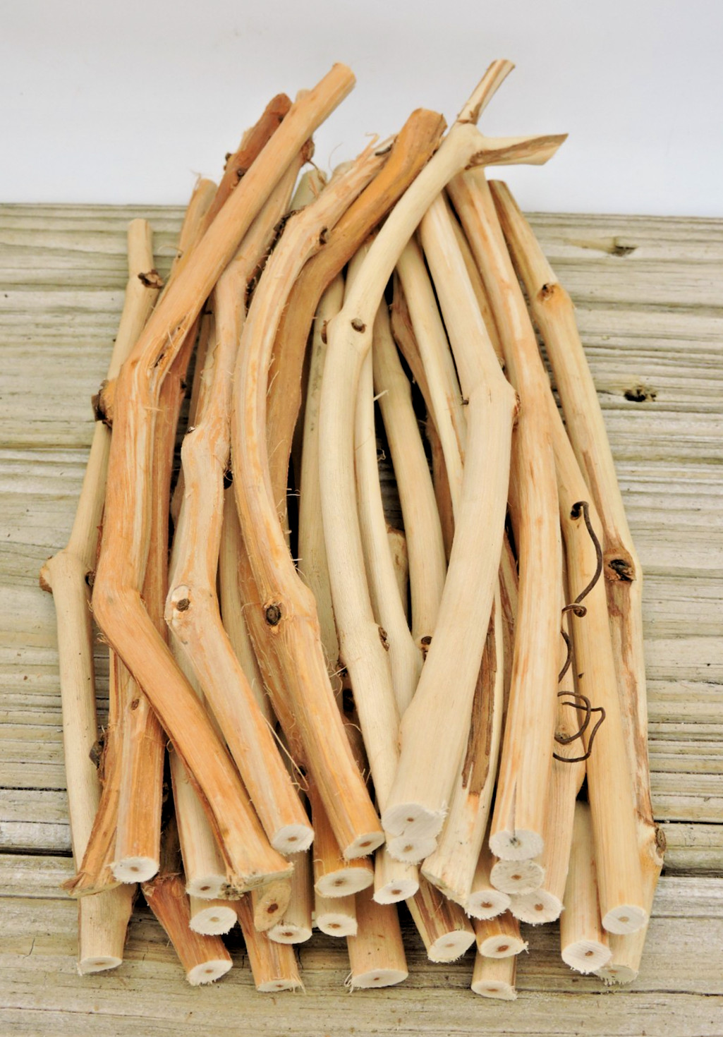 30 Grapevine Wood Stick Section 5/16~7/16″D 10~12″L Driftwood Decor Crafts