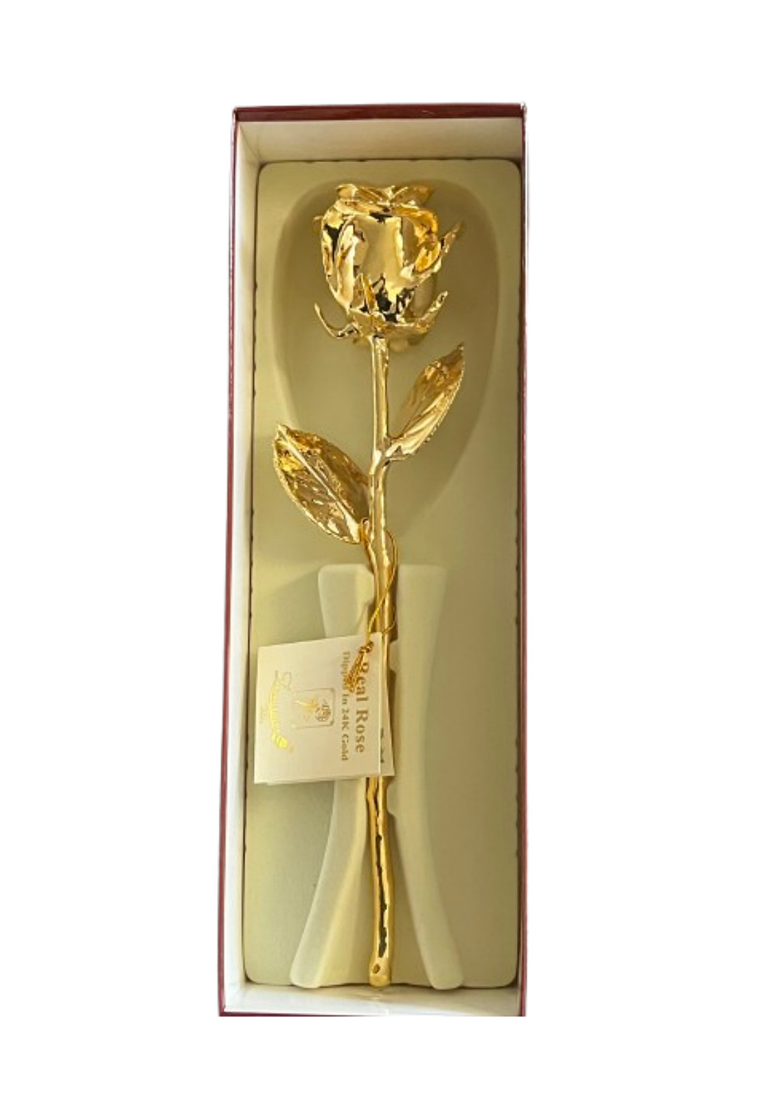 24K Gold Dipped Real Rose Handpicked Real Rose Preserved in 24K Gold USA