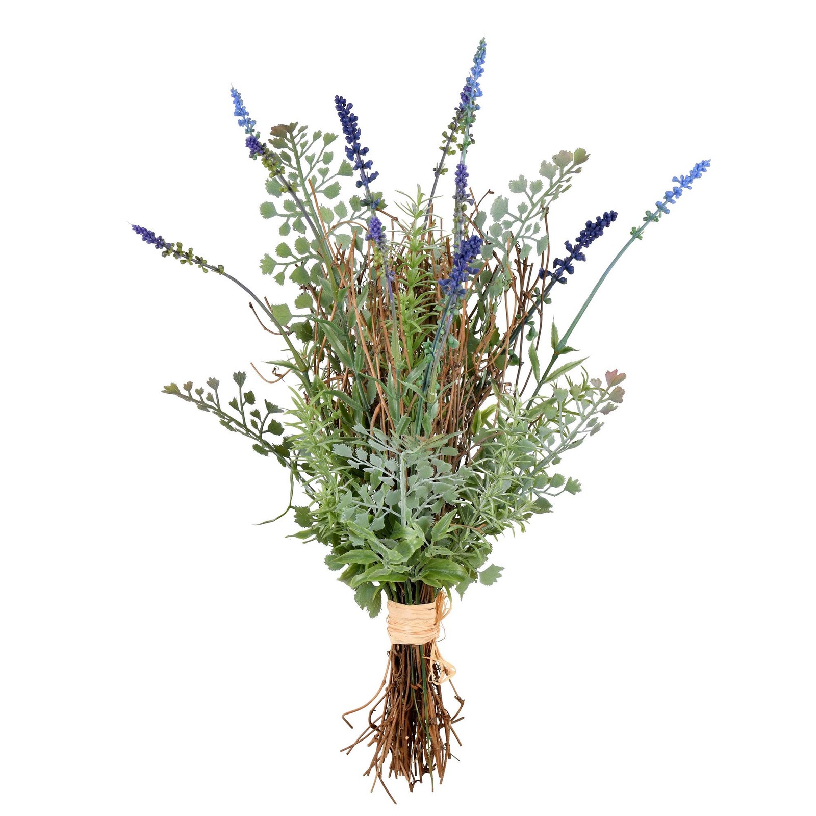 Vickerman 20.5″ Contemporary Plastic Artificial Lavender Bush in Green/Blue