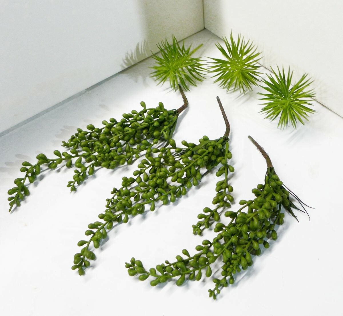 Set of 6 Pcs Artificial Plants Mini Pine Tree String Of Pearls Succulents(#104)