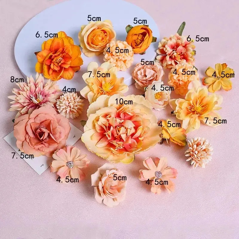 3/21Pcs Mixed Artificial Flowers Silk Rose Fake Flowers for Home Room Wedding De