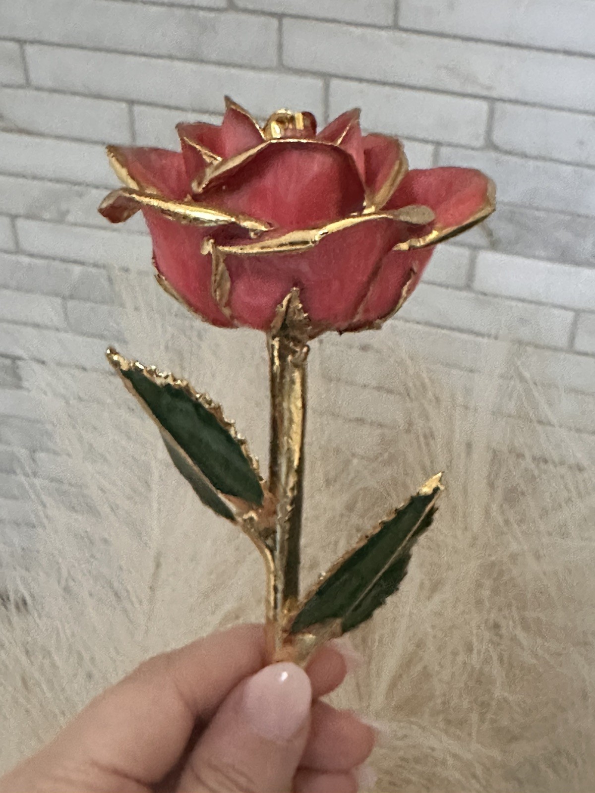 Steven Singer Jewelers – Real Rose – Preserved in 24k Gold – Pink