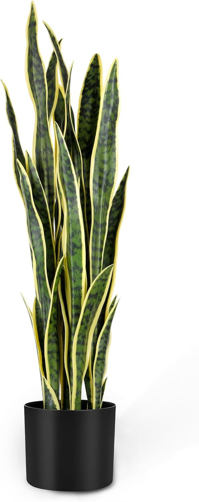 3Ft Lifelike Artificial Snake Plant in Pot – Perfect Indoor Decor
