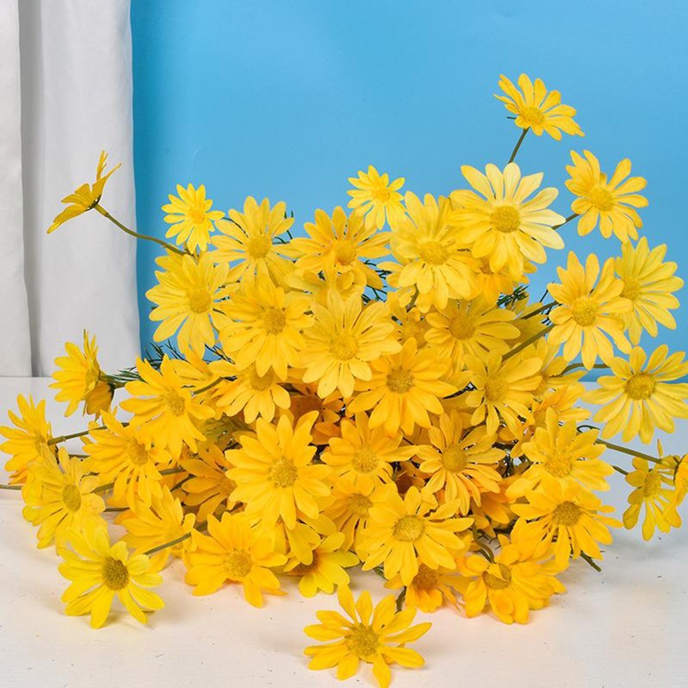 Artificial Silk Daisy Flowers Bouquet Wedding Xmas Party Home Coffee Shop-Decor
