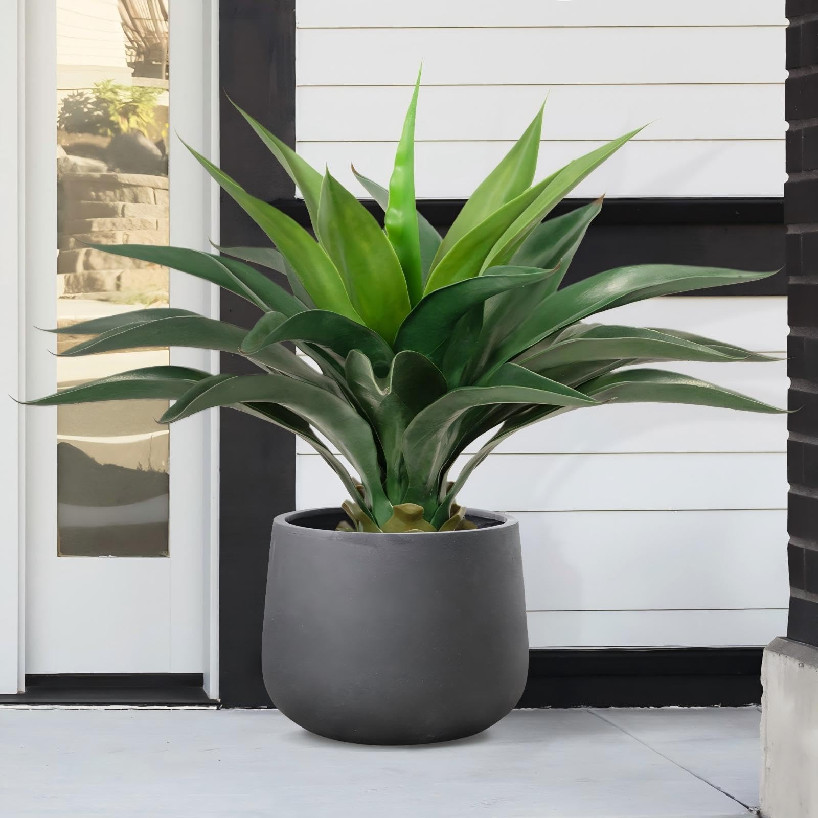 Keeplush Artificial Agave Plant 2ft – 24″ Large Fake Aloe Vera Plants Indoor …