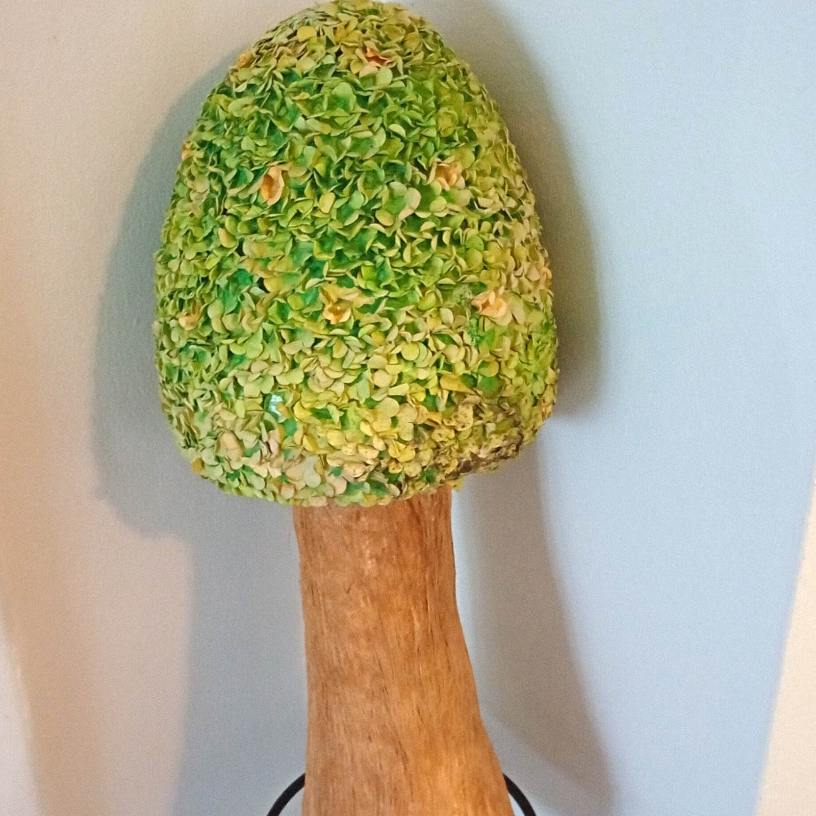 Artificial Boxwood Topiary Tree, Green Foliage with Wood Trunk
