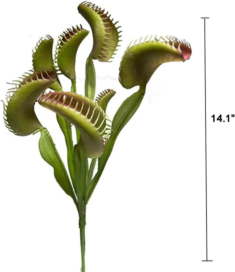 3Pcs Artificial Venus Flytrap Plants Lifelike Carnivorous Venus Flytrap Plants