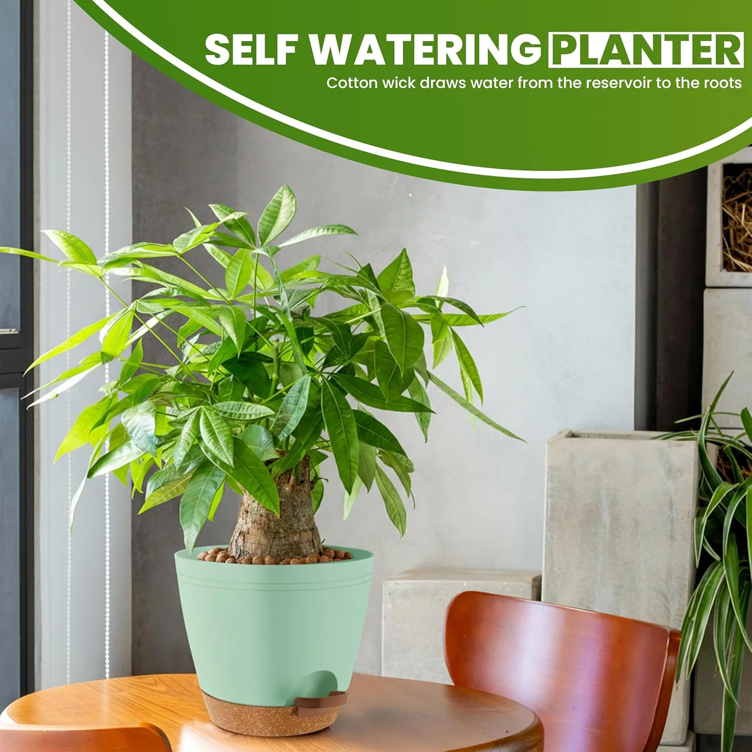 Utopia Home Self Watering Pots for Indoor Plants, Planters for Indoor Plants, Mu