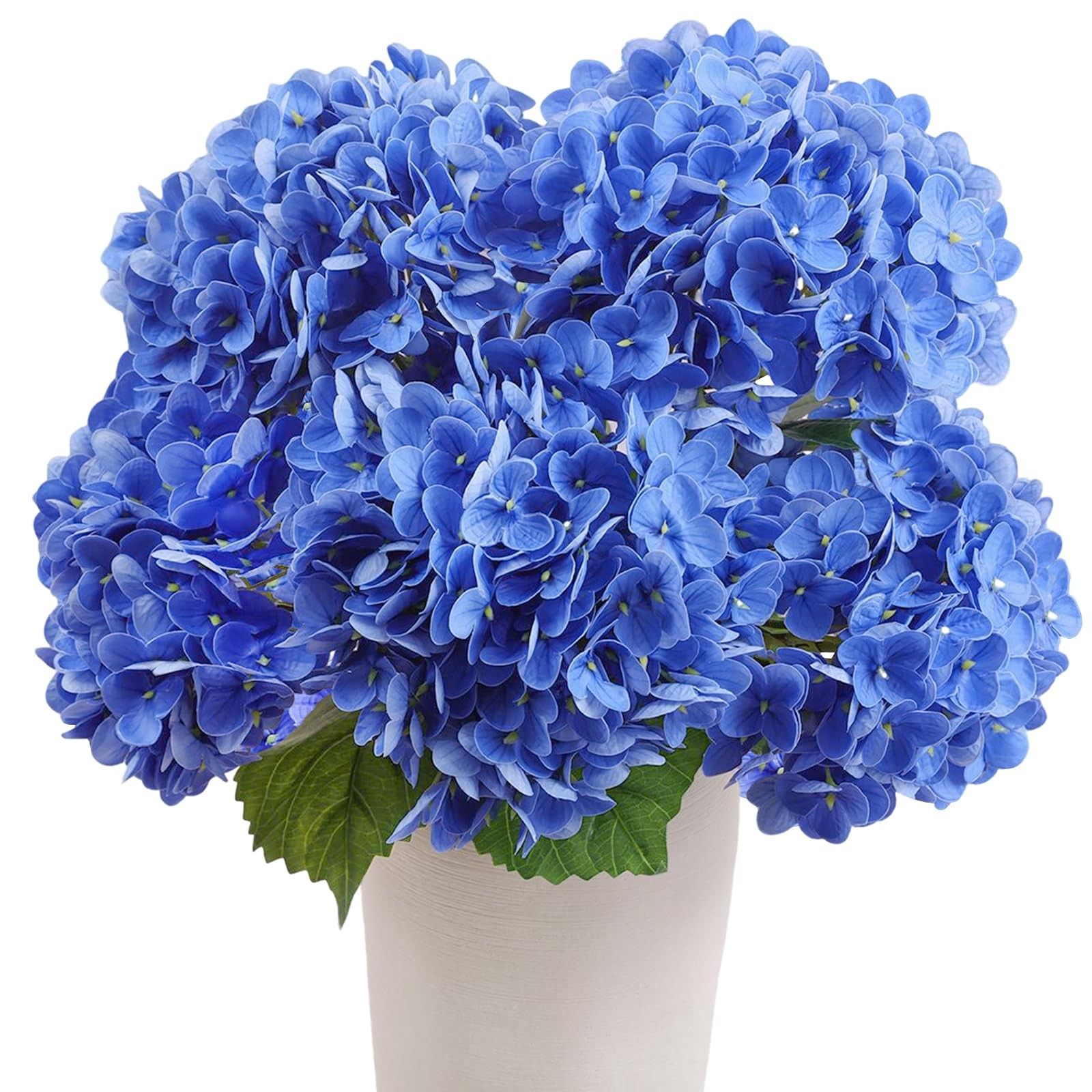 5Pcs Dark Blue Hydrangea Artificial Flowers for Home Wedding Decors