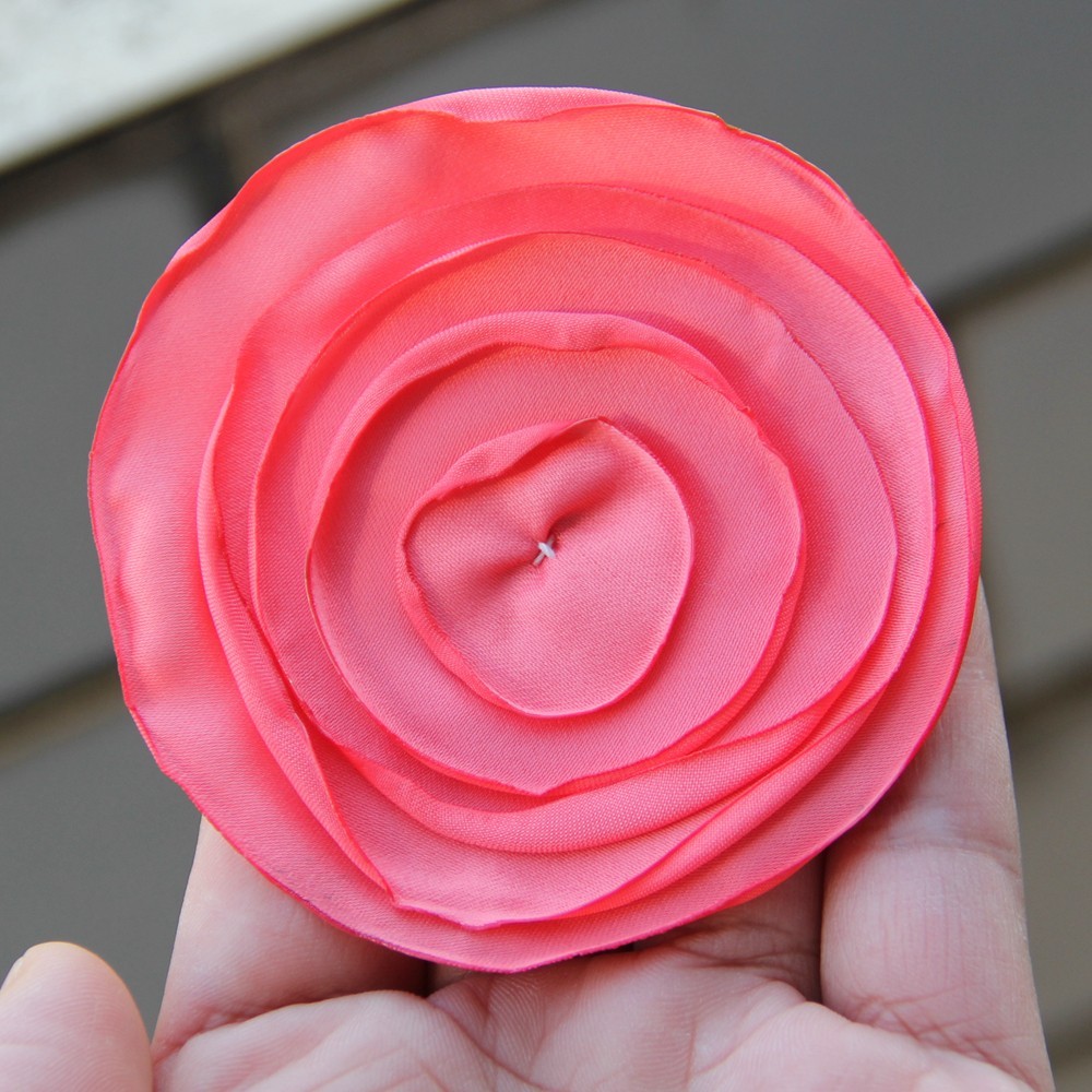7.5cm Fabric Flower Handmade Cloth Flowers Hand DIY Material Wedding Accessories