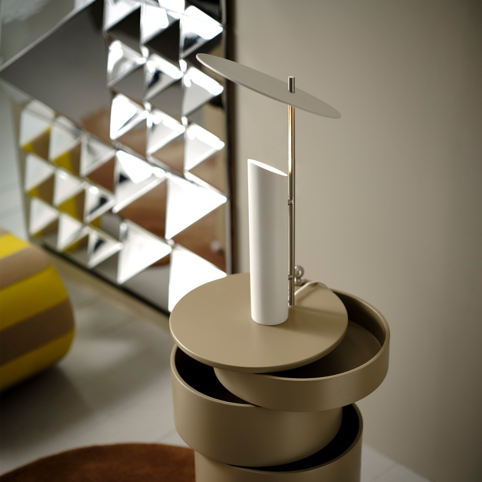 The Reflect Table Lamp has been created by Verner Panton for the