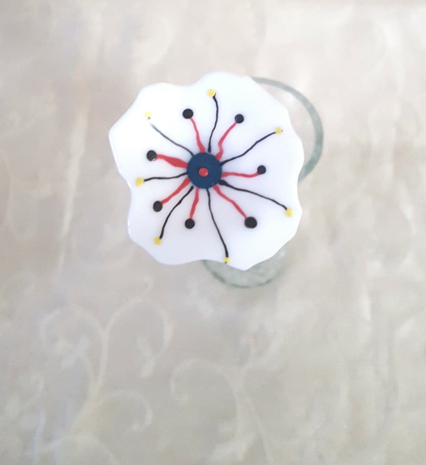 2″ to 2 1/2″ Forever Flowers – Handcrafted with Fused Glass (vase not included)