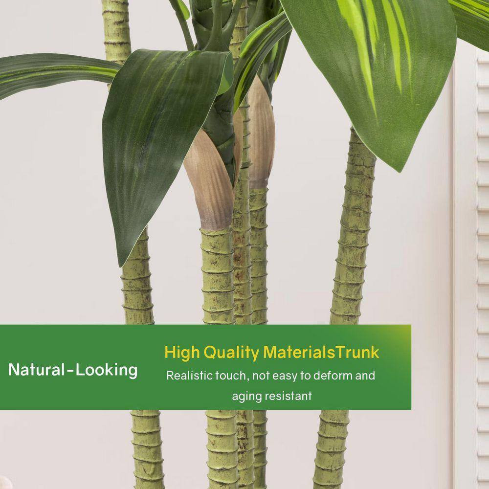 Faux Bird of Paradise Tree 1 Piece Artificial Green Indoor Tropical Plant Real T