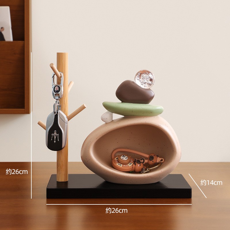 High-end stone to run the key ornament, living room decoration gifts