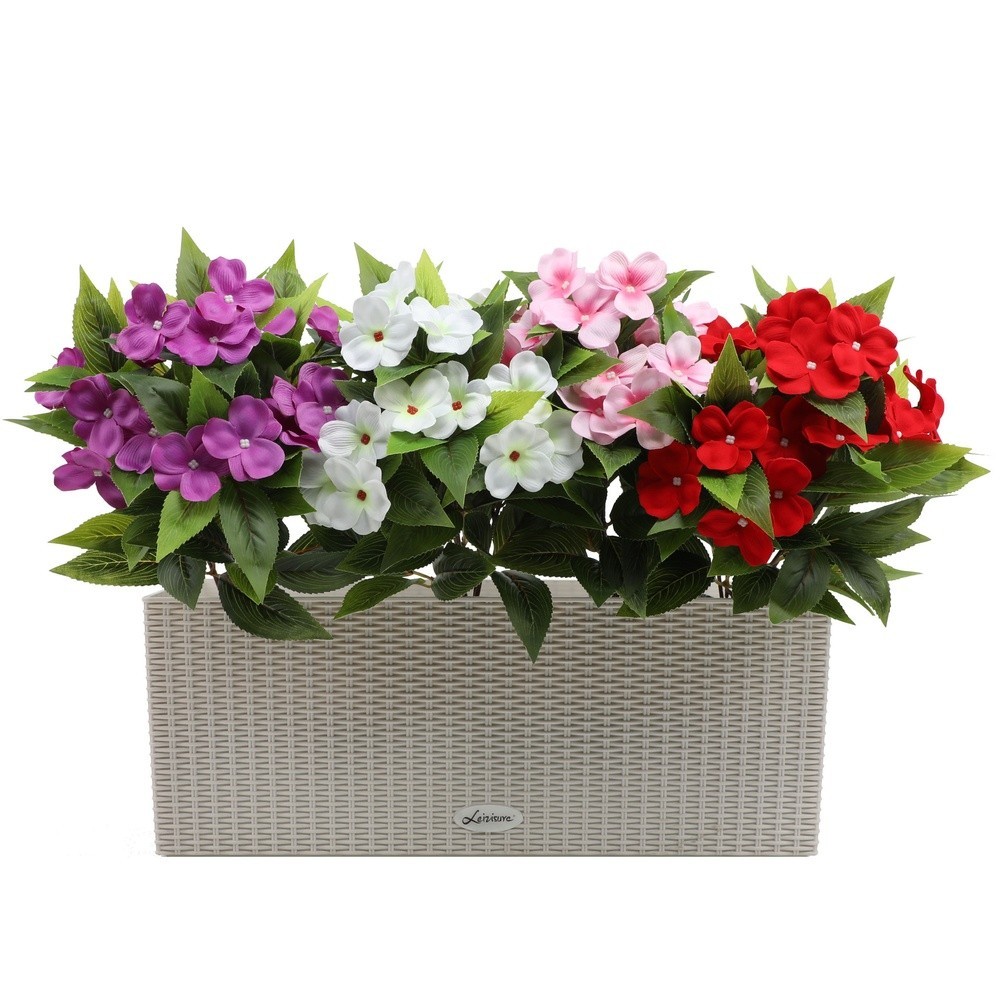 Artificial Silk Bouquet in White Pink Red Yellow Flower Red Purple 25x38cm Size