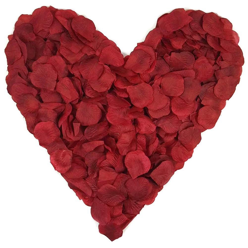 1000 Pcs Artificial Silk Rose Petals Flower Decorations for Wedding Events Party