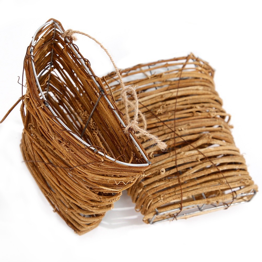 Door Decoration Flower Arrangement Small Flower Basket Rattan Basket1522