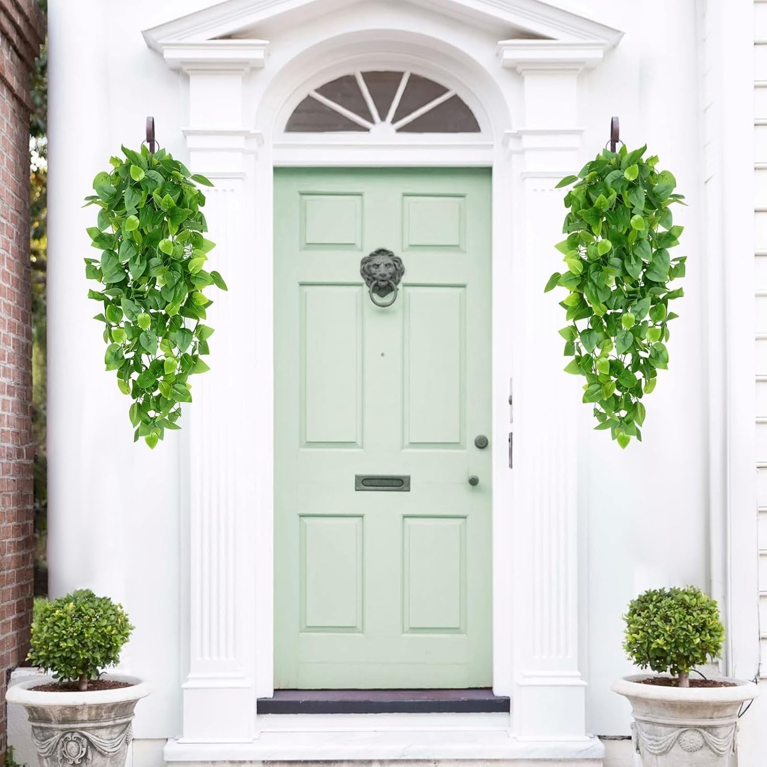 Lifelike 42-Inch Faux Ivy Hanging Plants – 4pcs for Effortless Home Aesthetics