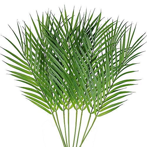 8 Piece Artificial Areca Palm Leaves Stems