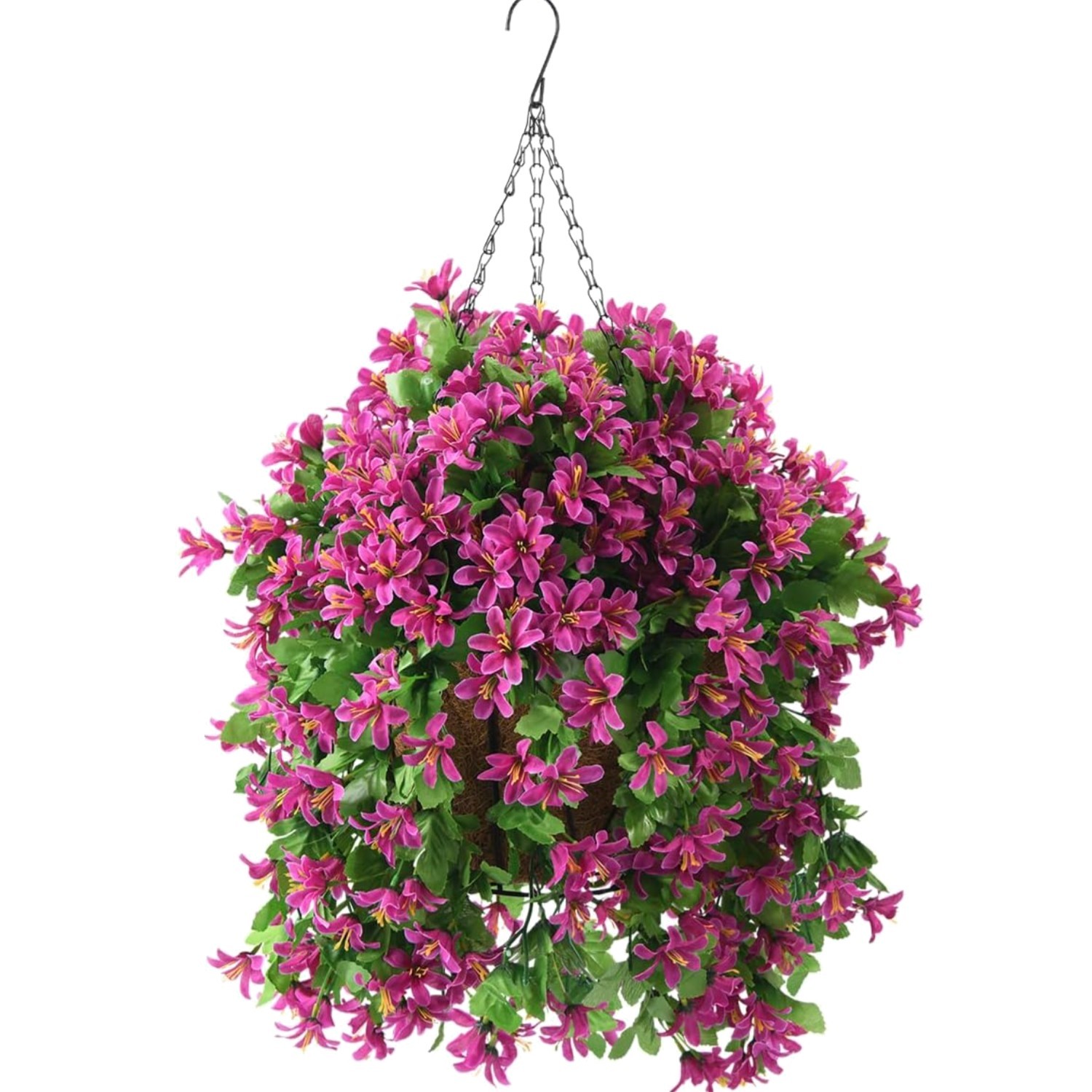 Artificial Hanging Flowers in Basket for Spring Summer Outdoor Porch Decorati…