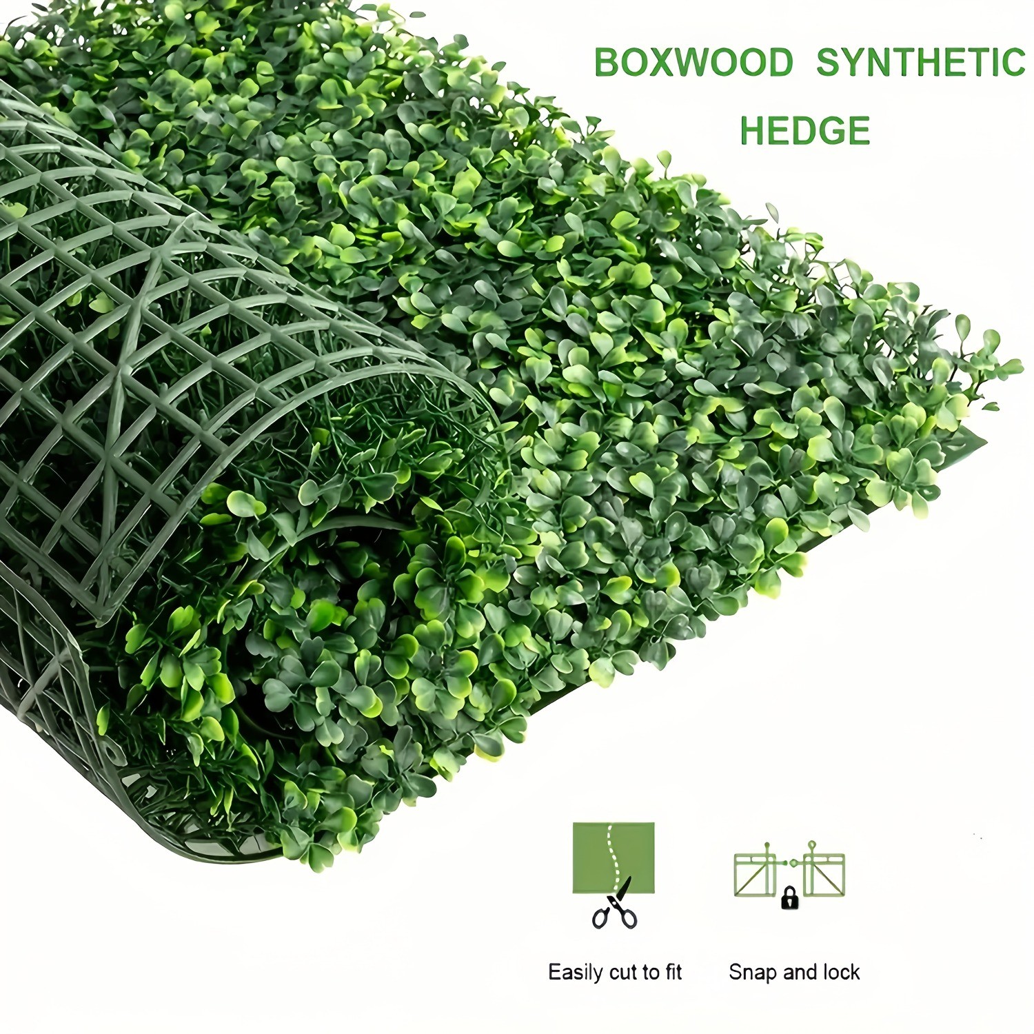 47.24″x23.62″ Faux Boxwood Panels 3Pcs Outdoor Garden Wall Decoration