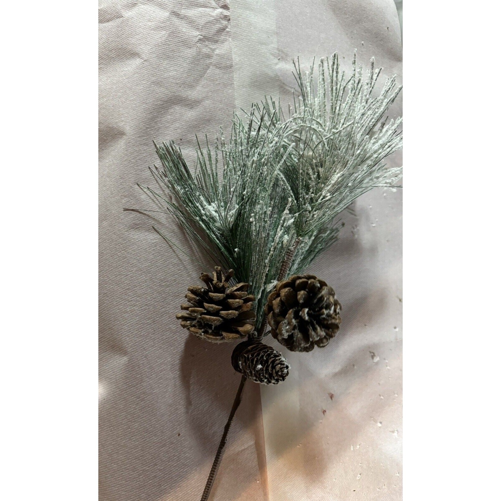 Christmas Holiday Faux Flowers Variety Berries Pinecones Some NWT Arrangement
