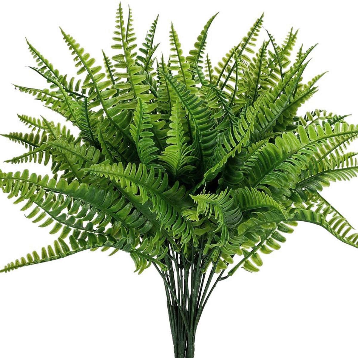 1/2//4 Lifelike Artificial Fern Foliage Plastic Bush Plants Indoor outdoor Decor