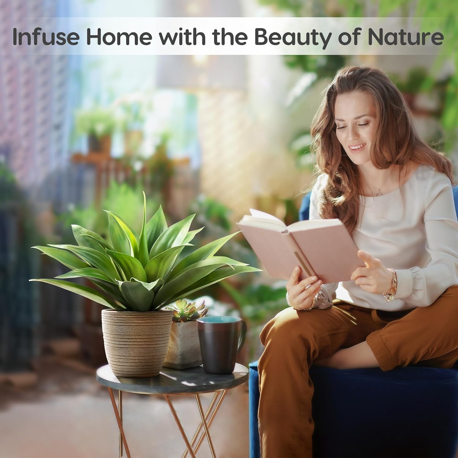 Plantas artificiales para decoración, realistas y resistentes a los rayos UV US