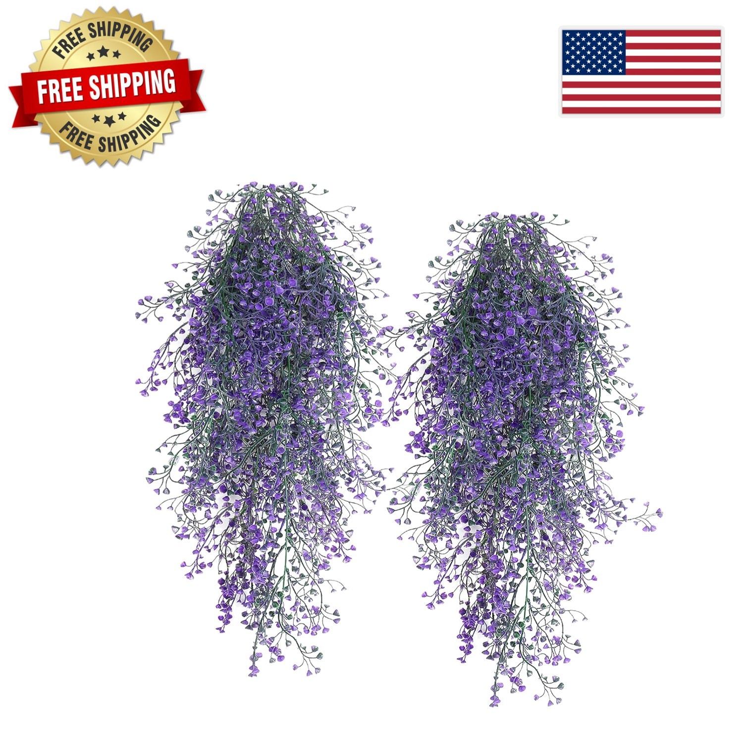Stylish Waterproof Hanging Ferns – 4 Faux Vines for Indoor & Outdoor Decor