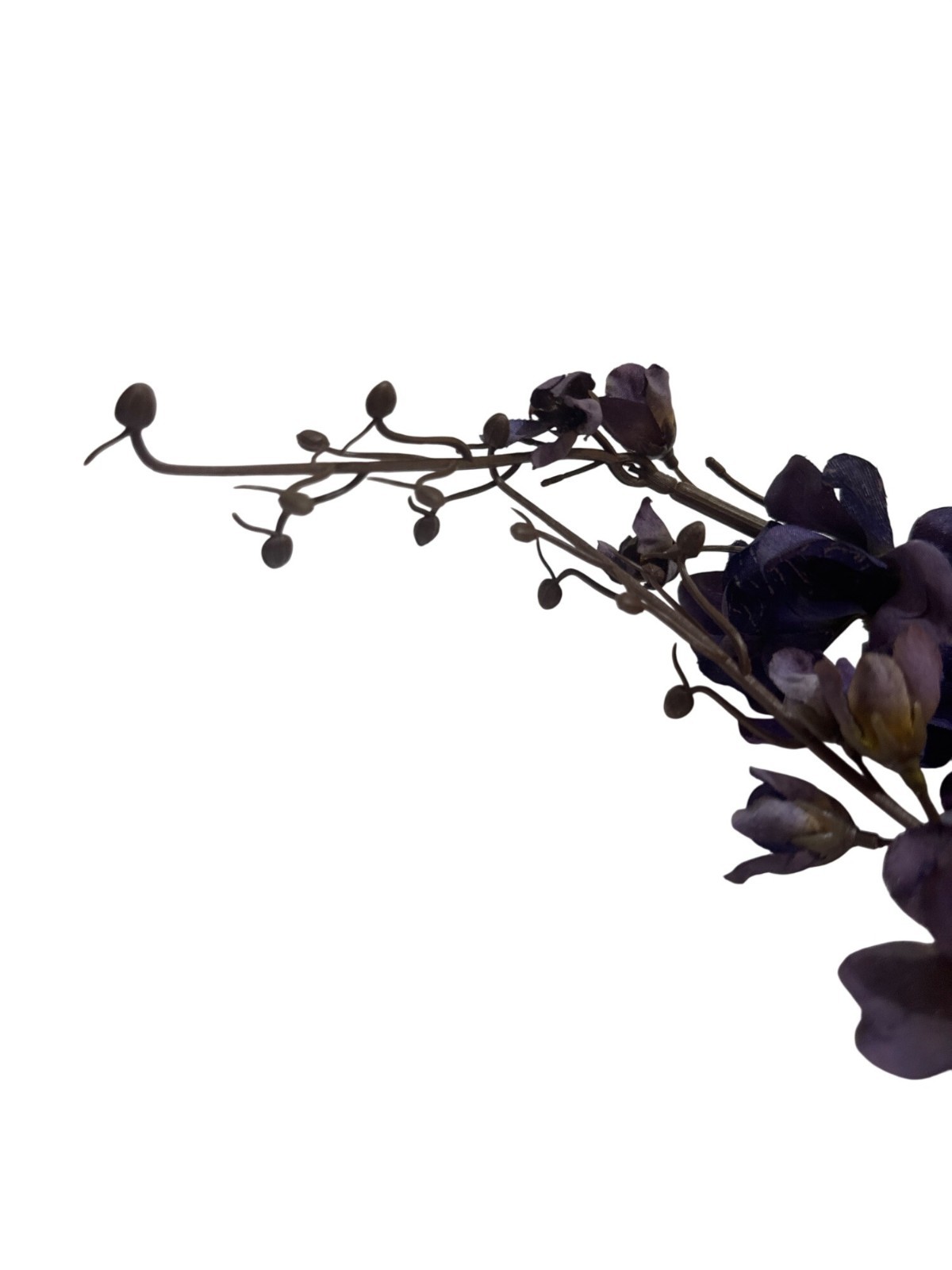 Artificial Delphinium Spray Purple Realistic Faux Floral Home Decor Stem