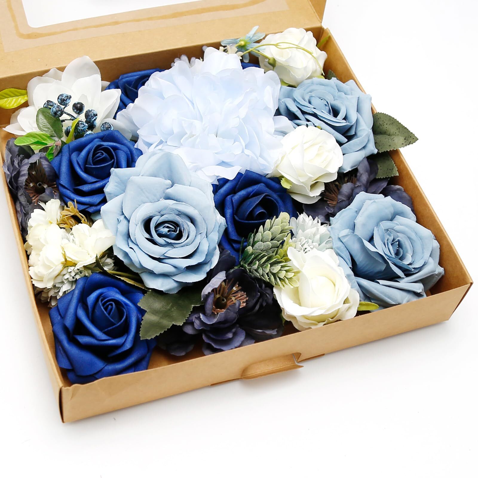 DIY Blue Artificial Flowers for Party Birthday Wedding Table Decorations Arch…