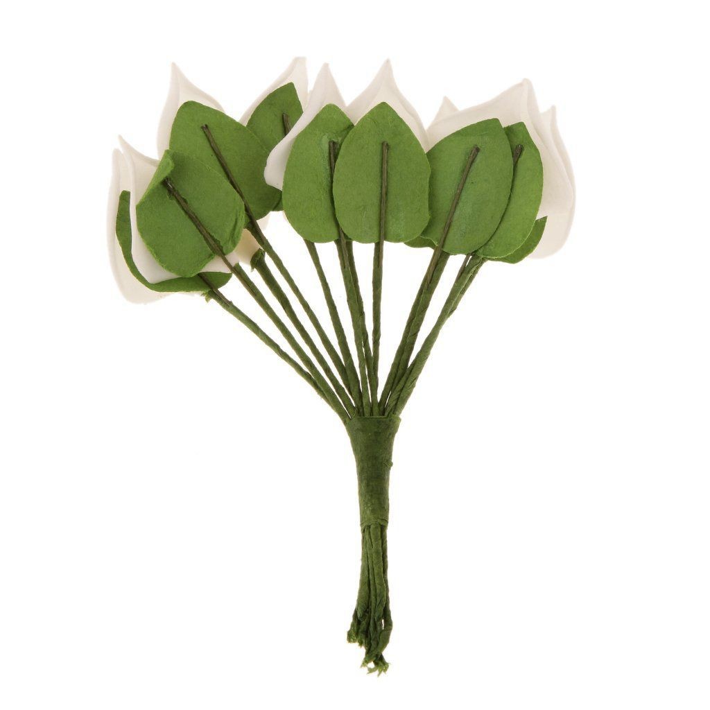 12Pcs Calla Artificial Flower Bouquet Wedding Decoration DIY Wreath Gift8031