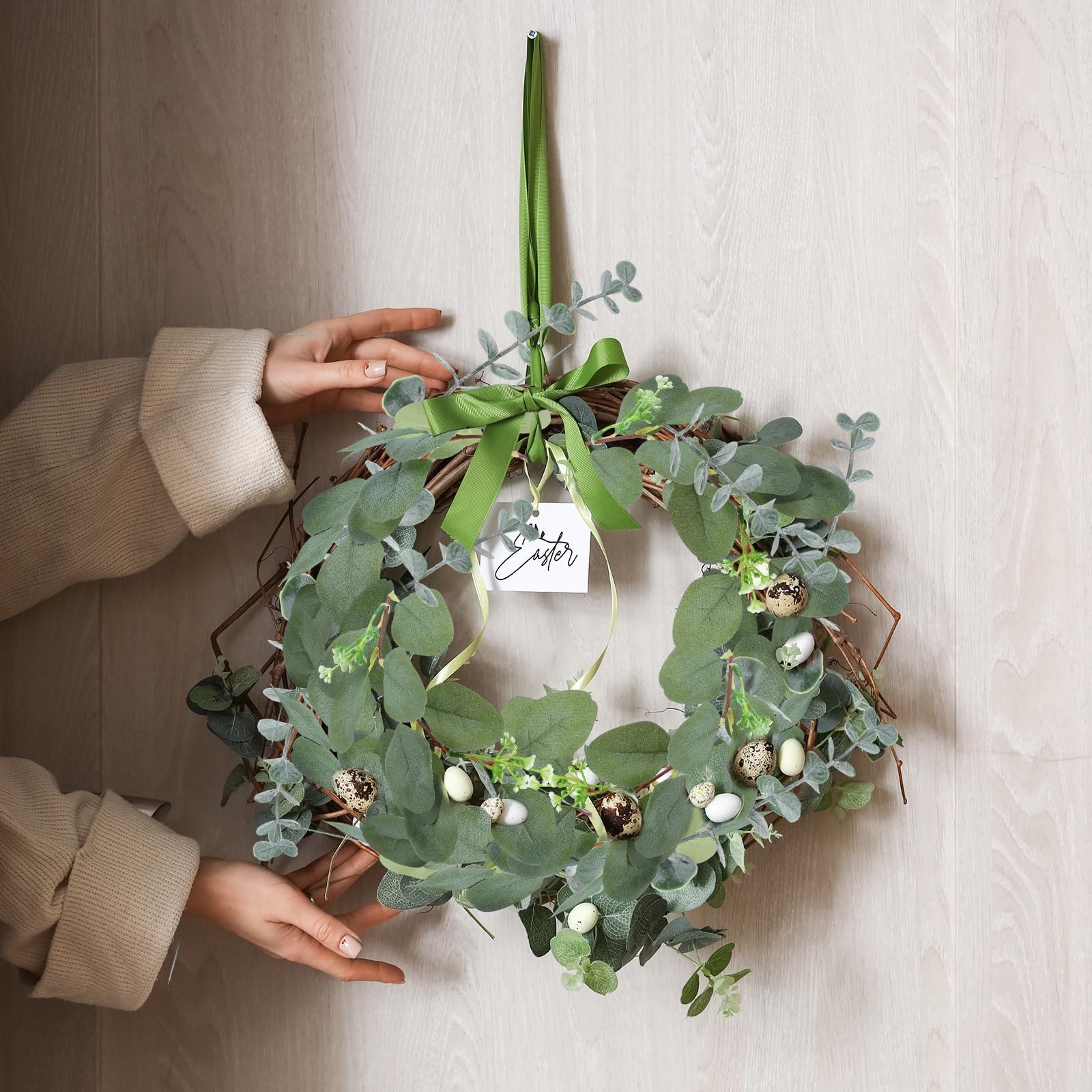 120 Pcs Eucalyptus Leaves Stems Artificial Silver Dollar Eucalyptus Wedding B…