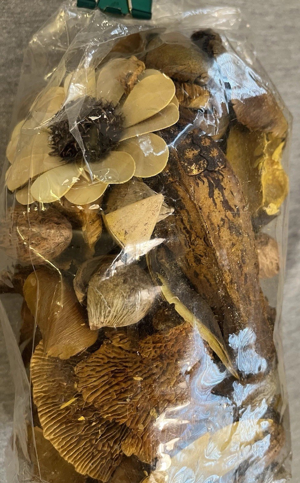 Hobby Lobby Potpourri Bag Floral Petals Brown Yellow Table Decor