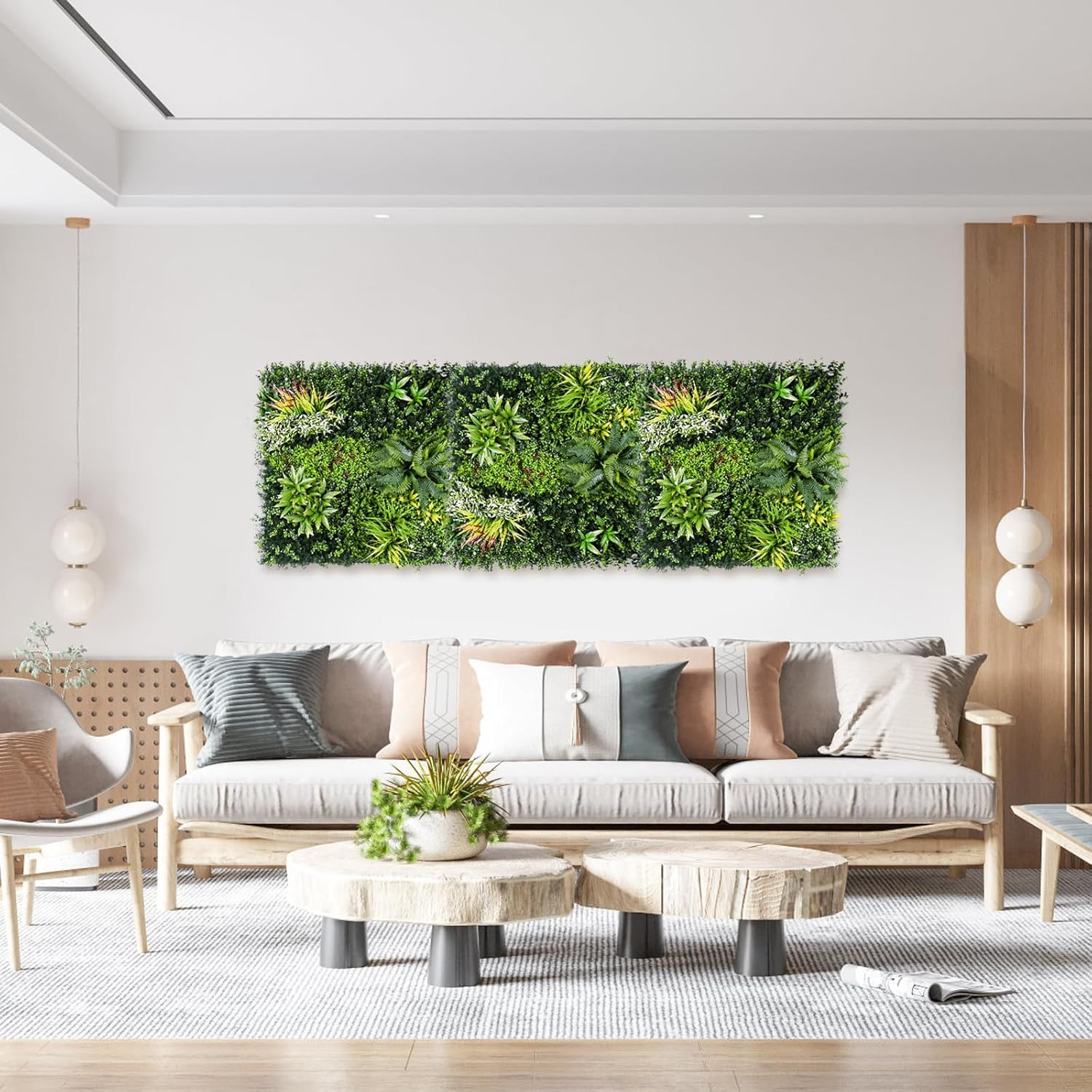 40″X40″ Boxwood Hedge Wall Panel – UV Protected Faux Grass Decor