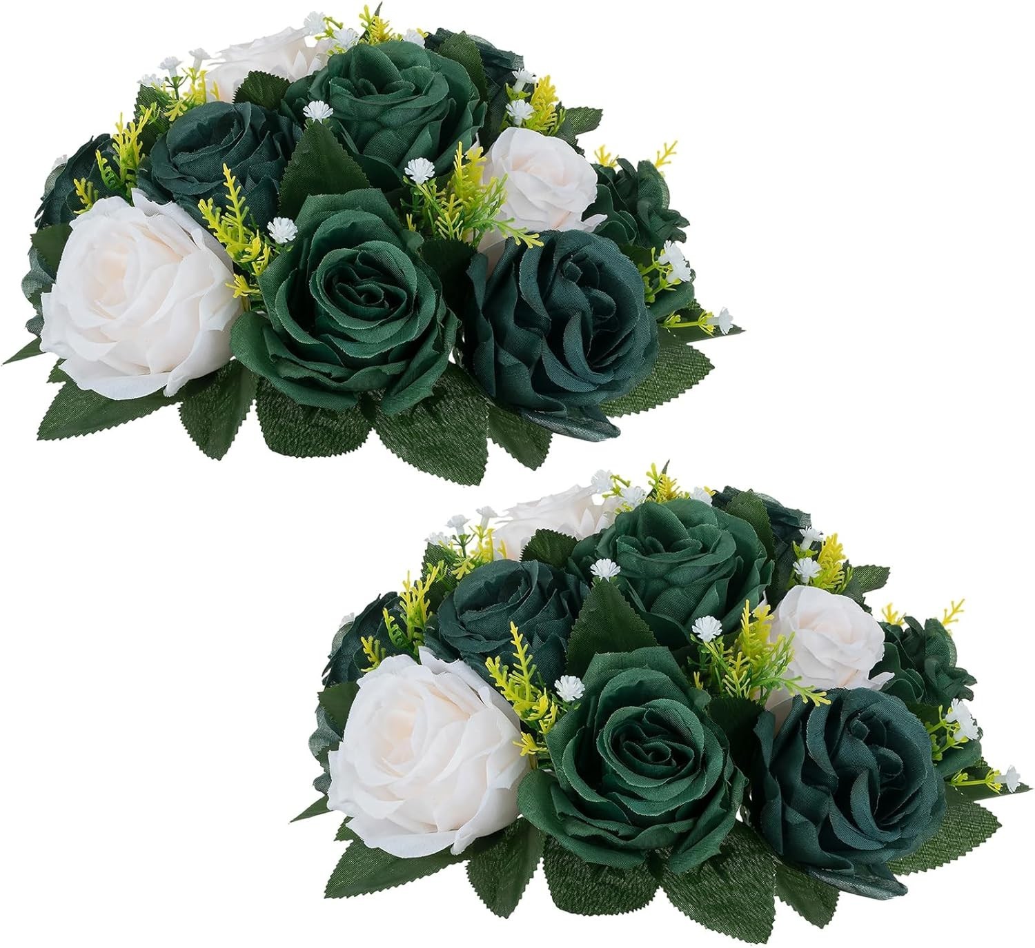 Ready-to-Use Silk Flower Balls – 2 Pcs Decorative Centerpieces for Any Occasion