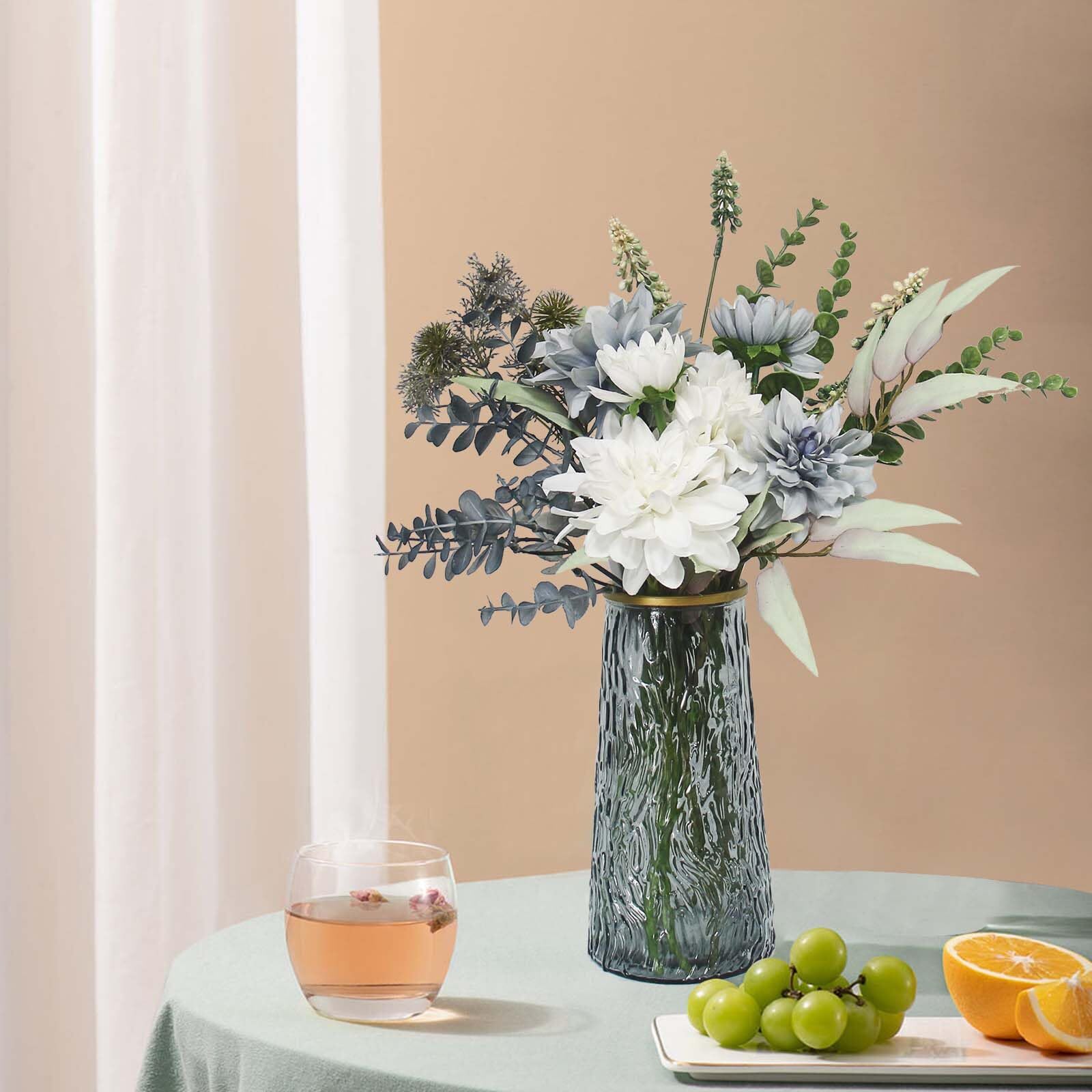Faux Flowers in Vase Table Centerpieces Artificial Flower Arrangement Decor